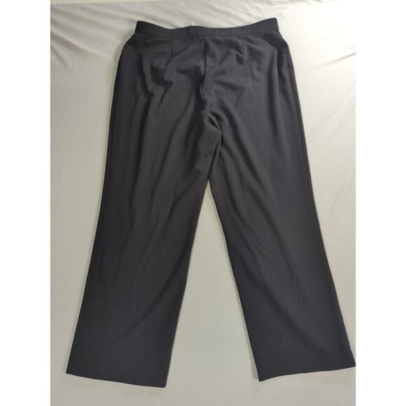 Sag Harbor Women’s Stretch Dress Pants Size 14 Petite Short Black Grey Trousers - Picture 10 of 12